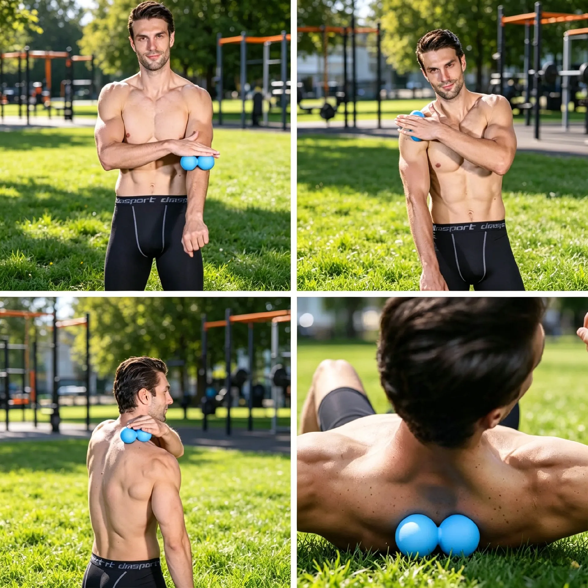 Double Lacrosse Silicone Massage Ball，Peanut Ball