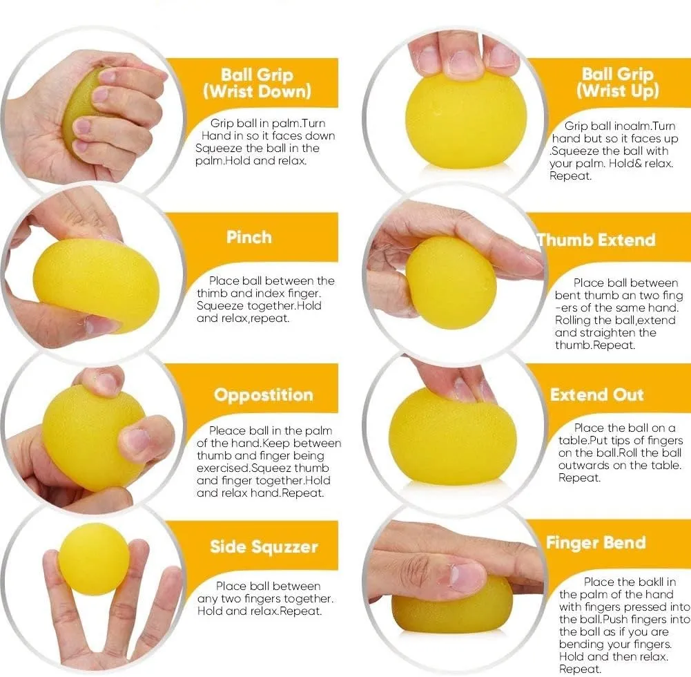 Hand Exercise Balls, Stress Balls for Adults