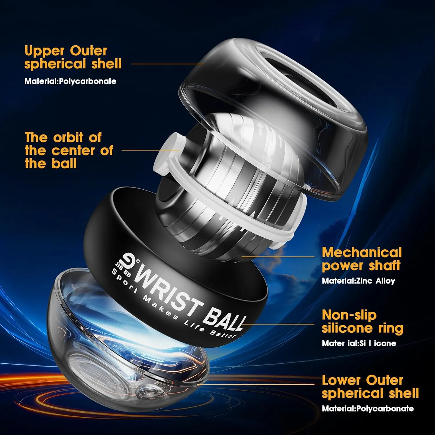 Grip Strength Trainer, Gyro ball