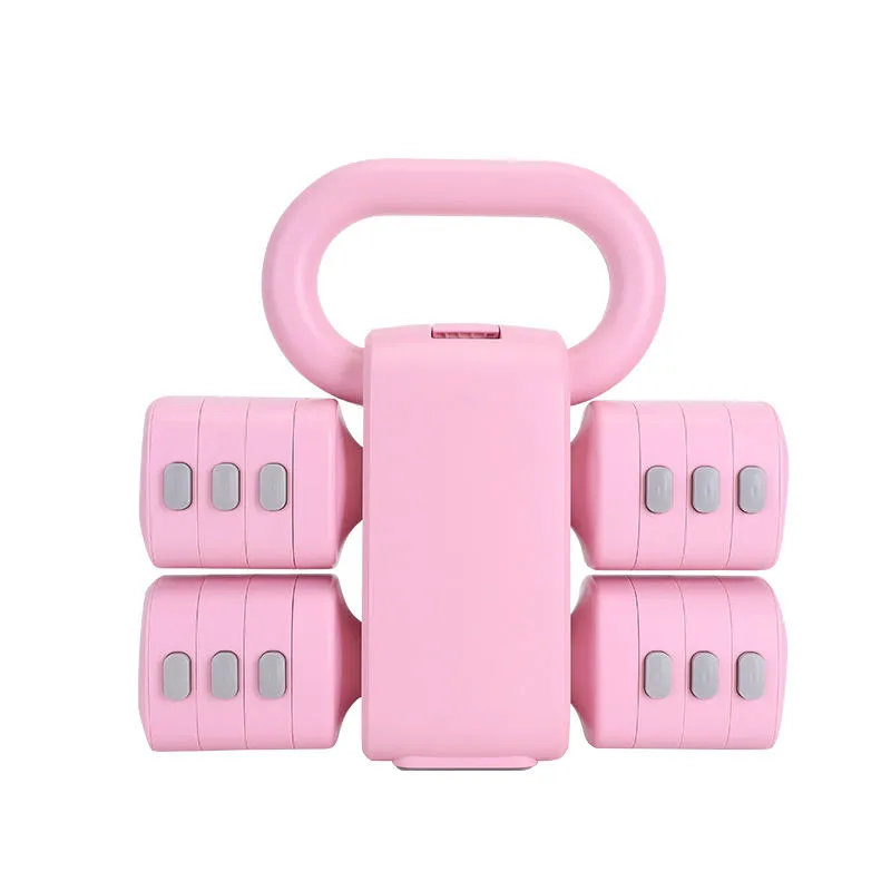 2-In-1 Free Weights Dumbbells Custom Logo Home Use Adjustable Fitness Kettlebell Dumbbell Set