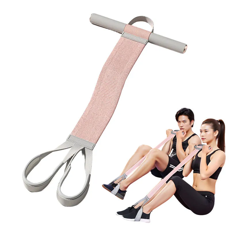 Heavy Duty Elastic Pedal Resistance Band With Non-Slip Handle for Sit up Ab Exercise Resistance Band